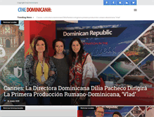 Tablet Screenshot of cinedominicano.com